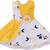 Yellow Georgette stitched    dress