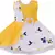 Yellow Georgette stitched    dress