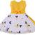 Yellow Georgette stitched    dress