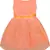 Orange Georgette stitched    dress