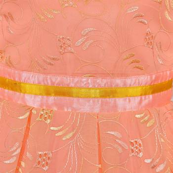Orange Georgette stitched    dress 3