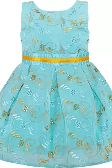 Green Georgette stitched    dress