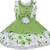 Green Georgette stitched    dress