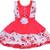 Red Georgette stitched    dress