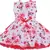 Red Georgette stitched    dress