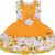 Yellow Georgette stitched    dress
