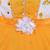 Yellow Georgette stitched    dress