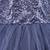 Grey Net stitched    dress