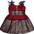 Maroon Art Silk stitched    dress
