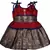 Maroon Art Silk stitched    dress