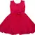 Pink satin stitched    dress