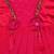 Pink satin stitched    dress