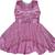 Purple Net stitched    dress