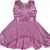 Purple Net stitched    dress