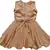 Gold Net stitched    dress