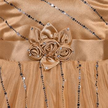 Gold Net stitched    dress 3