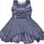 Grey Net stitched    dress