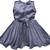Grey Net stitched    dress