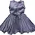 Grey Net stitched    dress