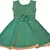 Green satin stitched    dress