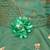Green satin stitched    dress