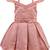 Orange satin stitched    dress