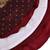 Maroon satin stitched    dress