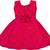 Pink satin stitched    dress