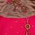 Pink satin stitched    dress