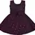Purple satin stitched    dress
