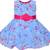 blue Georgette stitched    dress