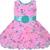 Pink Georgette stitched    dress