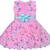 Pink Georgette stitched    dress