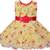 Yellow Georgette stitched    dress