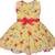 Yellow Georgette stitched    dress