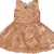 Beige Net stitched    dress