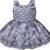 Grey Net stitched    dress