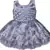Grey Net stitched    dress