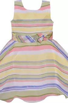 Yellow Georgette stitched    dress