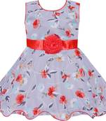 Grey Crepe stitched    dress