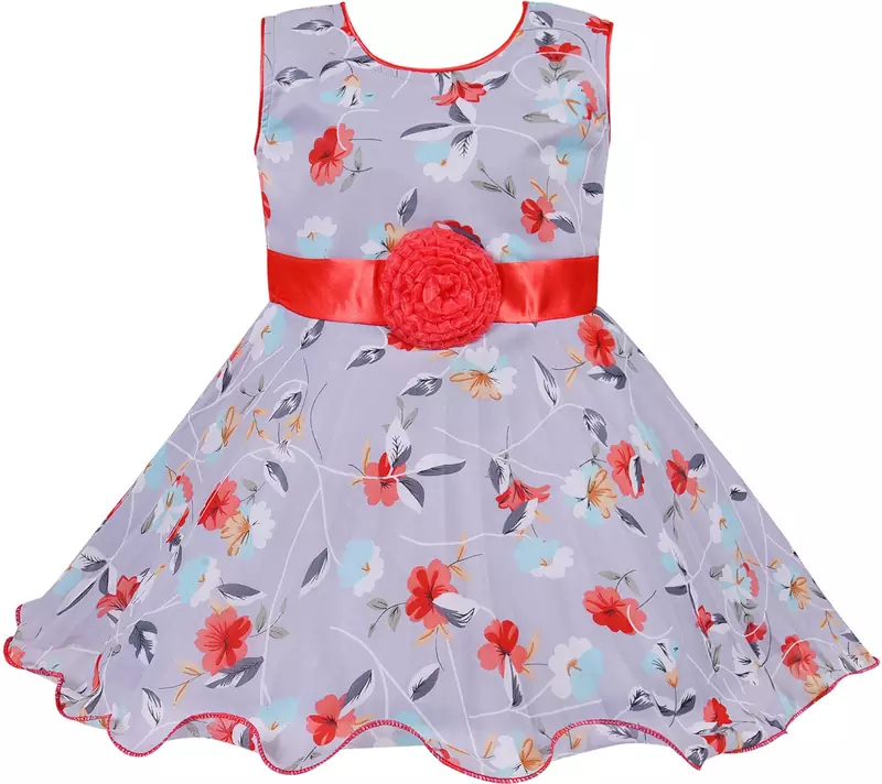 Grey Crepe stitched    dress