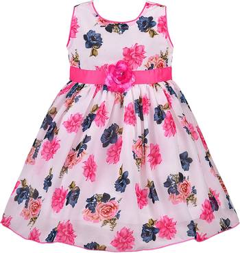 White Georgette stitched    dress 1