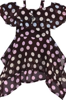 Black Georgette stitched    dress