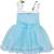 blue Net stitched    dress