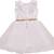 White Cotton  stitched    dress