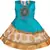 Green satin stitched    dress