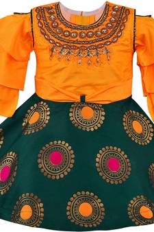 Multicolor Silk stitched    dress