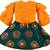 Multicolor Silk stitched    dress