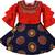 Multicolor Silk stitched    dress