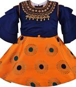 Multicolor Silk stitched    dress